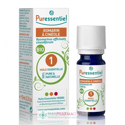 Puressentiel Huile Essentielle Romarin à Cinéole BIO 10 ml