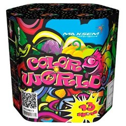 Фейерверк + фонтан M1223 Цветной мир / Color world (1,2" х 13)