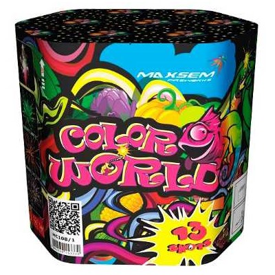 Фейерверк + фонтан M1223 Цветной мир / Color world (1,2" х 13)