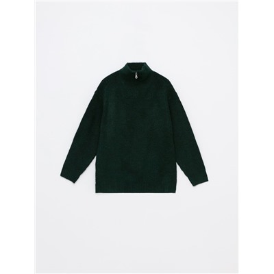 Zip neck sweater