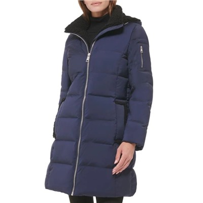 CALVIN KLEIN Faux Shearling Down Coat