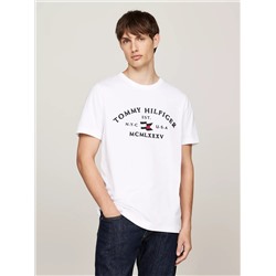 Embroidered Tommy Arch Logo T-Shirt