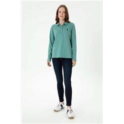 Kadın Mint Basic Sweatshirt