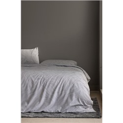 Coyan King Size %100 Pamuk Ranforce Baskılı Nevresim Takımı - Gri