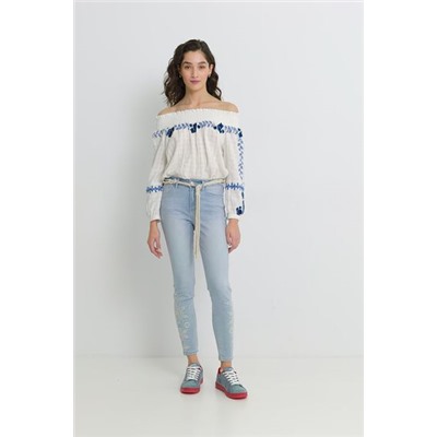Pantalón vaquero skinny tobillero