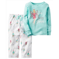 2-Piece Cotton & Fleece PJs