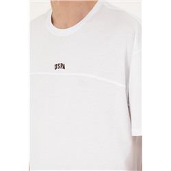 Erkek Comfort Fit Bisiklet Yaka Beyaz Tişört