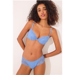 Sujetador push up GORGEOUS relleno encaje azul