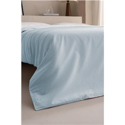 Manon King Size %100 Pamuk Ranforce Düz Nevresim - Mavi