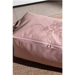 Çiçek Desen Baskılı Hurç - Pudra