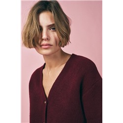 PLAIN KNIT CARDIGAN