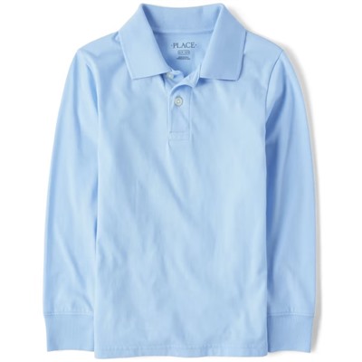 The Children’s Place  Boys Uniform Soft Jersey Polo - Nautico