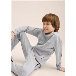 Pantalón jogger mensaje -  Niño | MANGO OUTLET España