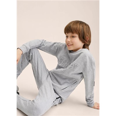 Pantalón jogger mensaje -  Niño | MANGO OUTLET España