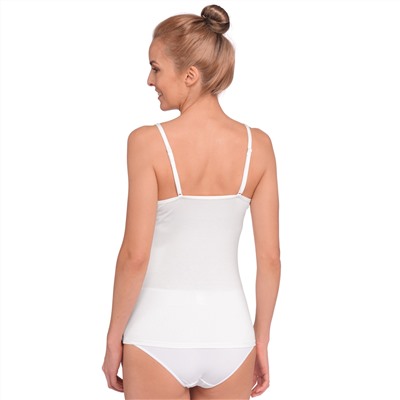 2 Damen Unterhemden mit Spitze