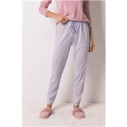 Pantalón skinny 100% algodón print geométrico