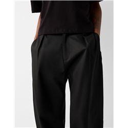 Tailored lyocell blend balloon trousers