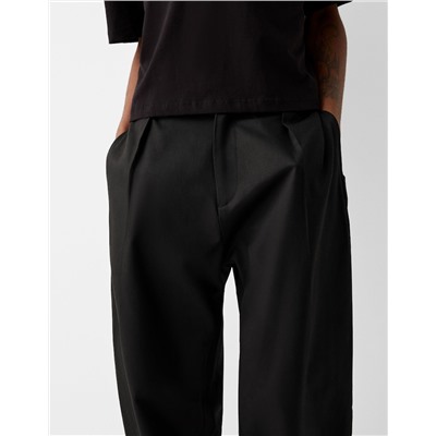 Tailored lyocell blend balloon trousers