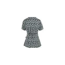 koi Scrubs Petite Rose Print Top