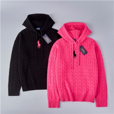 Женский вязаный свитер с капюшоном  RALPH LAURE*N ОРИГИНАЛ!