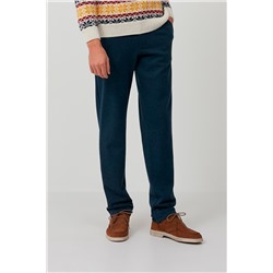 Pantalón recto Azul marino jaspeado