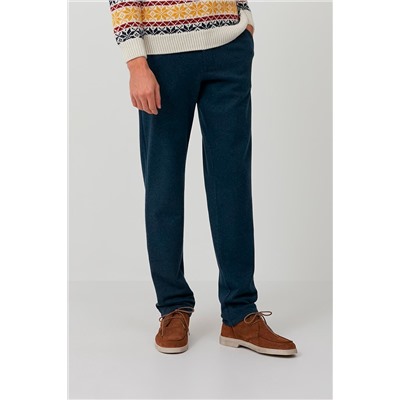 Pantalón recto Azul marino jaspeado