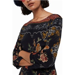 Vestido recto floral