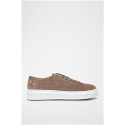 Zapatillas de piel Marrón oscuro