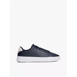 Coated Leather Court Sneaker