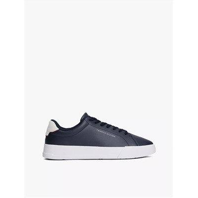 Coated Leather Court Sneaker