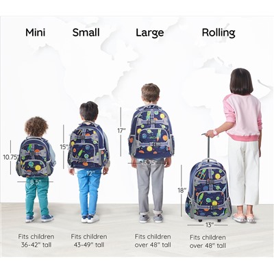 Mackenzie Navy Solar System Glow-in-the-Dark Backpacks