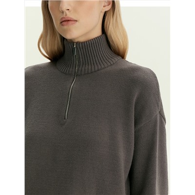 Свитер с воротником-стойкой, B3144/qastan