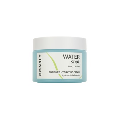 Consly WATER SHOT Enriched Hydrating Hyaluronic and Niacinamide Cream Увлажняющий крем с гиалуроновой кислотой и ниацинамидом 50мл