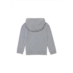 Çocuk Gri Melanj Basic Sweatshirt