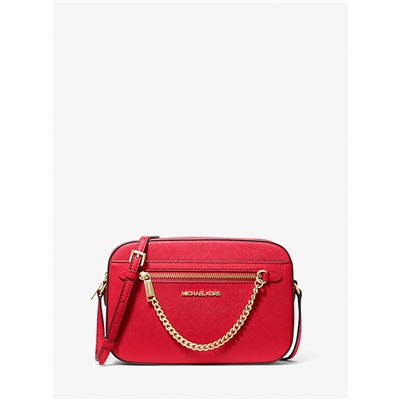 Jet Set Large Saffiano Leather Crossbody Bag