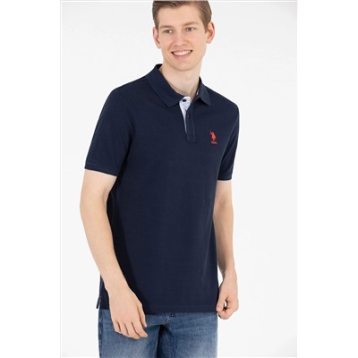 Erkek Koyu Lacivert Basic Polo Yaka Tişört