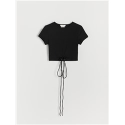 Crop Top mit Bindedetail