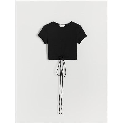 Crop Top mit Bindedetail