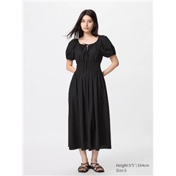 Volume Sleeve Dress (Short Sleeve)