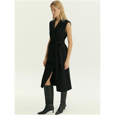 Юбка-карандаш миди на запах, S1074/monk