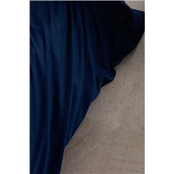 Manon King Size %100 Pamuk Ranforce Düz Nevresim - Lacivert