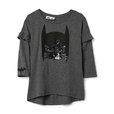 GapKids | Wonder Woman™ ruffle sleeve tee