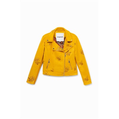 Chaqueta biker slim floral