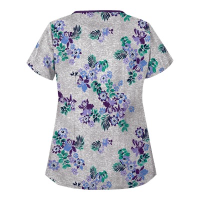 UA Floral Terrace Navy Print Scrub Top