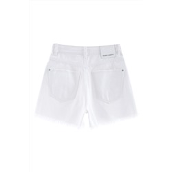 Short vaquero Blanco