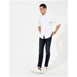 Bej Slim Fit Uzun Kollu Gömlek