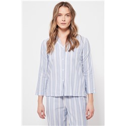 Camisa Celeste y blanco