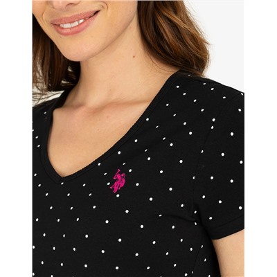 DOT V-NECK T-SHIRT