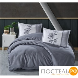 Постельное белье "Карвен" DELUXE DARK ранфорс 1,5 спальн Suave Blue v-1