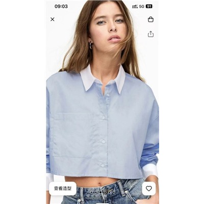 Свободная повседневная рубашка PULL&BEAR ОРИГИНАЛ!